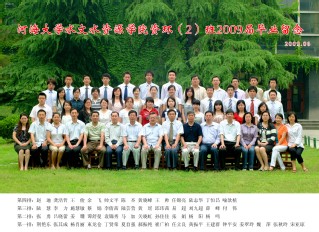 2009届河海大学水文院资环专业本科2班毕业留念